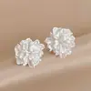 Pendientes Dulces de Pétalos de Flor Acrílicos, Estilo Festivo, Modernos, Versátiles, Elegantes, Pendientes de Gama Alta para Mujer