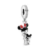 Pandora Plata Chapada en Cobre Blanco Didi Sini Animal Palo de Bádminton Globo Abalorios Colgantes Accesorios DIY Abalorios