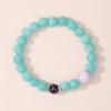 Amazonita Natural Cinabrio Bola de Flor Pulsera de Fluorita Colorida Pulsera de Cuentas de Jade Esmeralda Cuentas Redondas de Cristal Piedra Dorada Venta al por Mayor