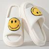 Pantuflas de Cuatro Estaciones con Cara Sonriente para Mujer, Comercio Exterior Transfronterizo, Pantuflas de Moda Transpirables Antideslizantes de Suela Gruesa para Uso en Interiores y Exteriores