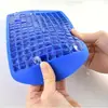 Bandeja de Silicona para Hielo con Rejilla Cubitos de Hielo Molde Plegable para Hielo Rompehielos Bandeja de Rejilla para Hielo Molde Cuadrado Pequeño Máquina de Hielo Molde de Silicona
