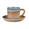 Conjunto de Xícara de Café de Grés Artesanal Retrô, Caneca e Pires para B&B e Restaurante, Conjunto de Louças de Alto Padrão para Chá da Tarde
