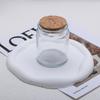 Vaso vacío para vela de aromaterapia hecha a mano vintage marrón DIY regalo a mano decoración para el hogar recipiente de cera botella de vidrio con corcho