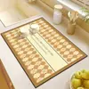 Alfombrilla Drenante para Encimera de Cocina, Alfombrilla Protectora para Escritorio, Alfombrilla Absorbente de Agua de Secado Rápido Antideslizante, Alfombrilla para Secar Vajilla y Platos, Alfombrilla Aislante de Calor