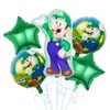 Transfronteiriço Balão de Filme de Alumínio Mario Formato Mario Tema Aniversário Jogo Brinquedo Layout Decoração de Festa Folha de Alumínio