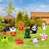 Halloween Novo Cartão de Chão para Pátio Abóbora Fantasma Lápide Conjunto Combinado Cartão Decorativo Impermeável para Gramado Externo