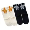 Calcetines abstractos 3D de gato de verano en stock, calcetines de media pantorrilla para mujer, lindos y originales con temática de gato, calcetines largos estilo japonés para mujer