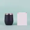 Taza para Huevo Transfronteriza de 12 oz Acero Inoxidable 304 Forma de U Taza para Huevo Swig Taza Cáscara de Huevo Aislamiento Térmico Taza para Coche Taza de Vino