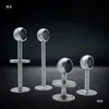 Hujian Soporte Fijo de Acero Inoxidable 304 para Barra de Ropa de Armario Base para Barra de Secado Tubo Redondo Colgador de Barra de Toalla