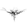 Pegatinas de Tatuaje de Mariposa con Tinta, Pegatinas de Tatuaje Artificial Simétricas y Hermosas, Corsé, Clavícula, Pecho Frontal y Espalda, Impermeables, Resistentes al Sudor y de Larga Duración