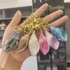 Llavero de Concha Chapada en Color Colgante para Coche Bolso Mochila Decoración de San Valentín Máquina de Peluches Venta al por Mayor Transfronterizo