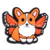 Perro Shiba Inu de dibujos animados lindo zapatillas decorativas flor de dibujos animados zuecos accesorios DIY hebilla plástico blando PVC hebilla de zapato epoxi