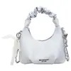 Yuezi 2026 Primavera Nova Moda Bolsa Transversal de Ombro Único com Laço Bolsa Simples Tendência Corrente Plissada