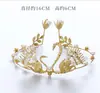 Corona de Perlas Adornos Decorativos para Pastel Encaje Aleación Vintage Cisne Estrella Brillante Enchufe Arreglo de Horneado Cadena de Luces