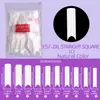 Uñas para Manicura Transfronterizas 500 Piezas Uñas Postizas Transparentes Bolsa de Arco Alto Parches para Uñas Tipo Tubería de Agua Venta Directa de Fábrica