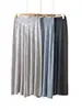 Calça Casual Feminina Nova Estilo Primavera/Verão 2026 em Tricô de Tencel e Fio de Papel com Bolinhas Coloridas, Caimento Solto, Cintura Alta, Perna Larga, Longa