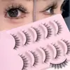 Pestañas Postizas Enteras Naimei de Una Pieza con Tallo Duro Tallo Transparente Estilo Natural COS Maquillaje Tailandés Pequeño Demonio Principiante Diario