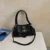 Bolsa Estilosa Estilo Motociclista para Axila Feminina Chegada Nova Outono 2026 Elegante Grande Capacidade Relaxada para Deslocamento Diário Bolsa de Ombro Único Transversal