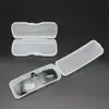 Estuche de Plástico Transparente con Clip para Gafas Caja de Empaque Polarizada con Clip Anti-Presión Estuche Ligero Portátil con Clip Antideslizante para Espejo