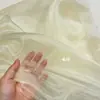 Tecido organza transparente fino macio roupa vestido saia de tule cortina de gaze tecido para fundo de casamento fio de fada manual