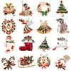 Broches de Natal Europeus e Americanos, Muletas, Alces, Flocos de Neve, Bonecos de Neve, Árvores de Natal, Guirlandas, Sinos, Botas, Broches, Boutonnières