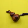 Roxo-Raio de Trovão Salgueiro Luz Dourada Cabaceira Madeira de Pessegueiro Ornamento Esculpido à Mão Chaveiro Escultura Feita à Mão