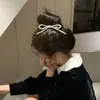 Pinza para el pelo de lazo de pedrería brillante de alta gama para mujer, Accesorio para el pelo de pinza para flequillo lateral 2026
