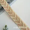 Fita Jacquard Estilo Étnico 2,5cm Padrão Folha Fresca Acessórios de Vestuário Bolsas Cortinas Renda para Bordado DIY Feita à Mão