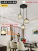 Lustre de escada giratório Nordic moderno minimalista lâmpada de cristal Internet celebridade restaurante Villa loft duplex chão longo lâmpada pendurada