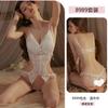 Yiyo Ropa Interior Sexy Original Encaje Sexy de Mariposa Tentación Entrepierna Abierta Enterizo Pijama de Perspectiva Caliente para Mujer 8989