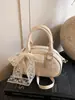 Bolso bandolera para mujer, bolso tipo bowling de alta gama estilo coreano, bolso de mano para dama, bolso tote pequeño, bolso de hombro para mujer exquisito y moderno