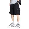 Bermuda Cargo Masculina 2025 Nova Roupa Esportiva Exterior Marca Tendência Verão Seda de Gelo Fina Bermuda Casual Masculina de Comprimento Médio