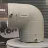 Fornecido diretamente pelo fabricante, material novo cinza PERT conexões de tubos cotovelo de eletrofusão 90 graus, cotovelo de eletrofusão L25~L315, resistente a alta pressão