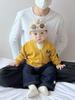 Cárdigan de Punto para Bebé Primavera y Otoño 2025 Nuevo Estilo Coreano Moda para Niños Suéter con Cuello en V Ropa para Bebé Ropa de Salida