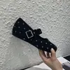 Zapatos Mary Jane retro franceses de lunares con aumento de altura interior de 3 cm, nueva colección otoño/invierno 2026, diseño de una sola tira, planos elegantes y cómodos