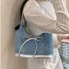 Bolsa de Axila Feminina 2026 Nova de Verão Versátil Casual Jeans Ombro Bolsa de Grande Capacidade para o Dia a Dia Bolsa Saco