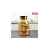 Casa Conjunto de Bule de Água Fria de Vidro Borossilicato de Alto Teor Bule de Água Fria de Grande Capacidade Bule de Chá Vidro Jarra de Suco Cold Brew