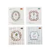 Paquete de Pegatinas Chica Salsa de Tomate, Serie Colección Borde Blanco Leche, Pegatinas Decorativas en Relieve Tema Borde, 4 Diseños