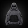Moda Transfronteriza Otoño e Invierno Europea y Americana Sudadera con Capucha y Máscara Ninja de Polar Bolsillo Empalmado Cardigan con Doble Capucha Sudadera