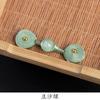 Nuevo Hanfu estilo chino con hebilla de pan de nudo, cuenta de jade, hebilla de pan de una sola palabra, cuenta dorada fragante, estilo nacional, botones tejidos a mano, accesorios de decoración para cheongsam