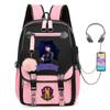 Nueva serie de televisión estadounidense de 2023 Familia Adams Miércoles Miércoles mochila gran capacidad mochila escolar para estudiantes