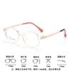 Nuevo marco de gafas para niños con plaquetas nasales integradas marco de gafas de silicona para niños marco pequeño gafas para escuela primaria super venta al por mayor