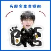 Boynextdoor Jin Yunhe Li Changhe Adorno de Escritorio Eléctrico Vibratorio Soporte Vibratorio Sello de Papel Plástico Periférico