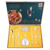 Herramienta para comer cangrejo de ocho piezas, pinza para cangrejo doméstica, pelador de cangrejo, desmantelador de cangrejo, herramienta para comer cangrejo, cangrejo peludo, juego de caja de regalo de ocho piezas