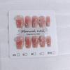 Usando 10 peças de S190 linha dourada flor camélia escada curta blush fresco rede vermelha menina tridimensional moda temperamento a