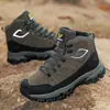 Nuevos zapatos casuales para hombre para exteriores de otoño e invierno, antideslizantes, cómodos para senderismo y montañismo, de caña alta, disponibles en tallas grandes, venta al por mayor para ventas transfronterizas, y cálidos