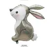Globos de foil de animales del bosque de dibujos animados decoraciones para fiestas de cumpleaños cocodrilo mono leopardo corona elefante gato globos