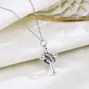 Collar Personalizado de Plata de Ley S925 con Corona Retro y Cruz Estilo Ins Estilo K Nicho Joyería Elegante Cadena para Clavícula para Mujeres