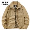 2021 Nueva moda para hombre Primavera y Otoño solapa casual para hombre multi-bolsillo chaqueta de moda top 2676