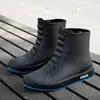 Botas de Lluvia para Hombres y Mujeres, Zapatos Impermeables Casuales Versátiles de Caña Corta, Terciopelo, Cálidos, Antideslizantes, Resistentes al Desgaste, Cómodos, Botas de Lluvia Exteriores, Exportación